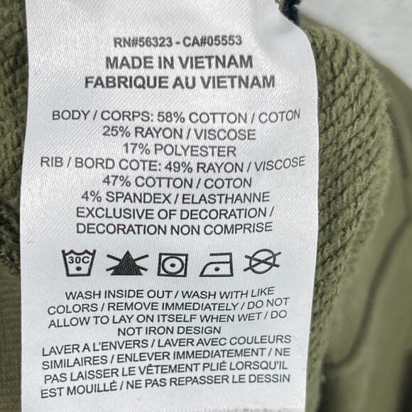 Nike Air Jogger Pants Womens Medium Olive Green Cotton Stretch Pockets Pull On - Picture 9 of 14